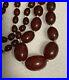 Art Deco Cherry Amber Bakelite Graduated Bead 30 Necklace 44 Grams