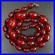 Art Deco Cherry Amber Graduated Bead Necklace 27 Grams