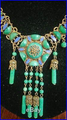 Art Deco Egyptian revival necklace