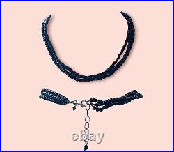 Art Deco Necklace Black Choker Collars Adjustable Jewelry Lot