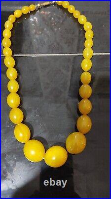 Art Deco Necklace Chain Bakelite, Catalin Bakelite, No Amber Necklace, 1930s