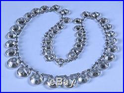 Art Deco Open-back Bezel Set Diamond Paste Riviere Necklace