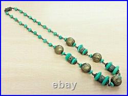 Art Deco Peking Glass Bead Necklace By Neiger Brothers 1920