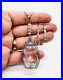 Art Deco Rhodium Plated Clear Faceted Glass Necklace Vintage Antique Jewelry