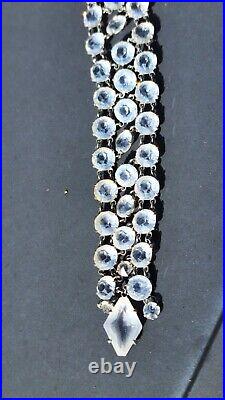 Art Deco Riviere Necklace Open Back Bezel Paste