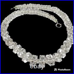 Art Deco Rock Crystal Necklace Graduated Clear Quartz