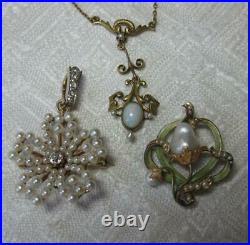 Art Deco Rose Cut Diamond Locket Necklace Black Enamel Sterling Silver