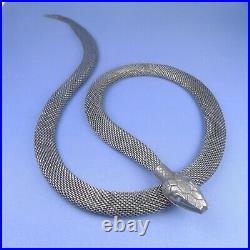 Art Deco Snake Necklace / Egyptian Revival
