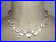 Art Deco Sterling Silver, Pure Rock Crystal Quartz Bead Necklace