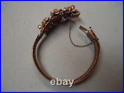 Art Deco Victorian West Germany Filigree Rhinestone Necklace Earrings Bracelet