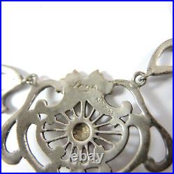 Art Deco Vintage Australian Sterling Silver Lega Marcasite Necklace No 202
