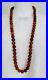 Art Deco Vintage Celluloid Bead Long Roaring 20’s Necklace In Burnt Orange 36