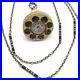 Art Deco Walter Lampl Sterling Guilloché Blancpain Pendant Bell Watch Necklace