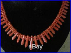 Art Deco coral necklace