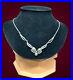 Art deco sterling silver marcasite necklace 18