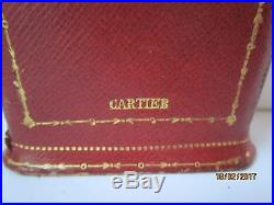 Auth. Antique Vintage Cartier Leather Art Deco Jewelry Jewellery Necklace Box