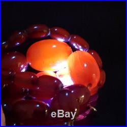 Beautiful Quality Art Deco Cherry Amber Bead Bakelite Necklace 46 G