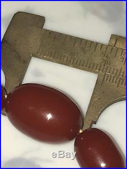 Bernstein Kette Cherry Amber Echt! Ca. 23,5 Gramm Art Deco Bernstein Necklace