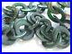 Bold Chunky 1920’s 1930’s Art Deco Bakelite Emerald Green Circle Link Necklace