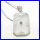 Camphor Glass Art Deco Antique Pendant Necklace Vintage