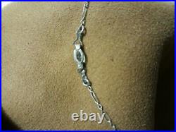 Camphor Glass Falcon Necklace. JHP Fancy clasp. Art Deco