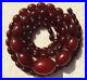 Cherry Amber Bakelite Faturan Beads Necklace 56g Old Vintage Art Deco