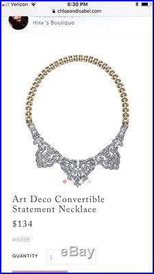 Chloe And Isabel Art Deco Convertible Statement Necklace