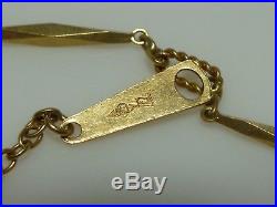 Citizen 18k Yellow Gold Art Deco Bookchain Chain Twist Cable Necklace 15.75