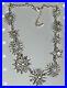 Edwardian Art Deco Necklace Silver Finish Celestial Wedding Engagement Jewelry