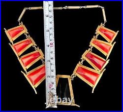 Extraordinary Art Deco Necklace Vintage Costume Jewelry