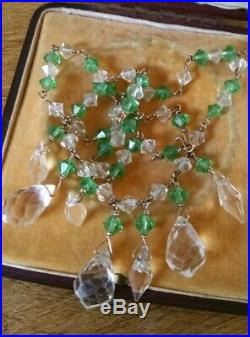 Fantastic Antique to Vintage Job Lot Necklaces, Art Deco, Czech, Iris Glass