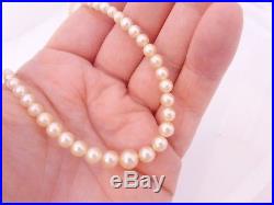 Fine art deco 20ct white gold diamond cultured pearl necklace