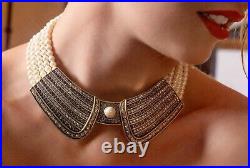 HEIDI DAUS French Collar Beaded Crystal Art Deco Necklace