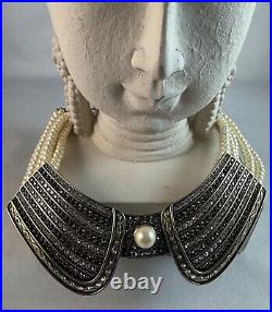 HEIDI DAUS French Collar Beaded Crystal Art Deco Necklace