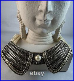 HEIDI DAUS French Collar Beaded Crystal Art Deco Necklace