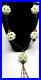 HUGE Faux Pearl Beaded Cluster French Art Deco Necklace