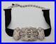 Heidi Daus Art Deco Clear Rhinestone & Black Velvet Chocker Necklace