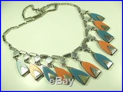 Jakob Bengel Collier Bakelit Kette Art Deco Halskette 20er 30er necklace e10 N4