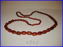 Lange echte Bakelite Kette Faturan Beads Art Deco Necklace 165 gramm getestet