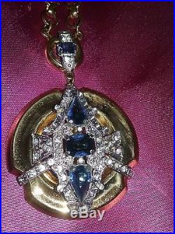 McClelland Barclay Sapphire Color Art Deco Necklace
