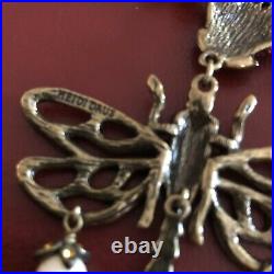 NWOT Heidi Daus Art Deco Dragonfly Necklace