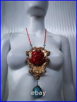 Necklace Pendant Art Nouveau Jewelry Art Deco Frog Prince Baroque Charm Jewelery