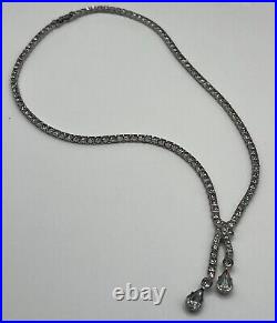 Otis Art Deco Sterling Silver 925 Sparkle Necklace