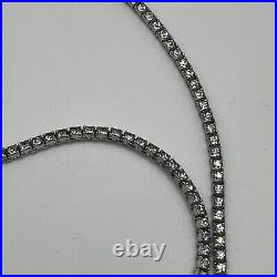 Otis Art Deco Sterling Silver 925 Sparkle Necklace