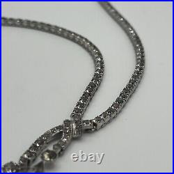 Otis Art Deco Sterling Silver 925 Sparkle Necklace