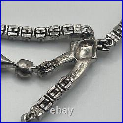 Otis Art Deco Sterling Silver 925 Sparkle Necklace