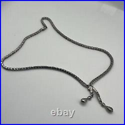 Otis Art Deco Sterling Silver 925 Sparkle Necklace