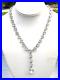 Phenomenal Art Deco Vintage Y Necklace Brilliant Crystal Chatons Open Back