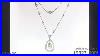 Platinum Art Deco Diamond Necklace With Natural Drop Pearl Of 7 Crts Adin N 19327 0008