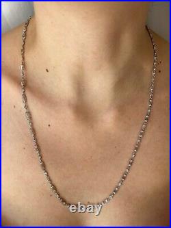 Platinum Art Deco Style Diamond Necklace 2.60 ct. 23 H Color VS Clarity